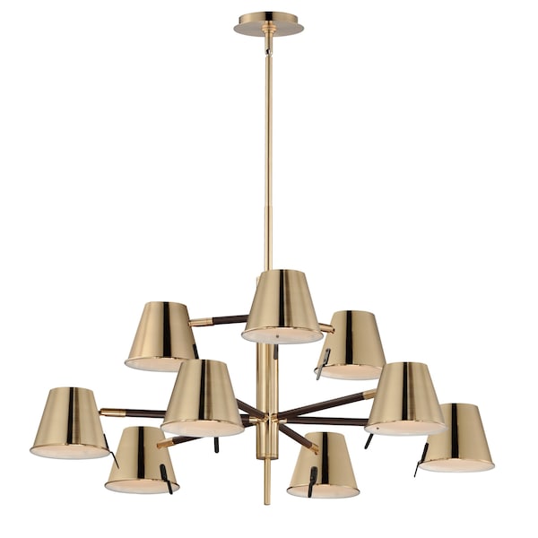 Maxim Lighting Carlo 9-Light LED Chandelier 25179DBZHR - main